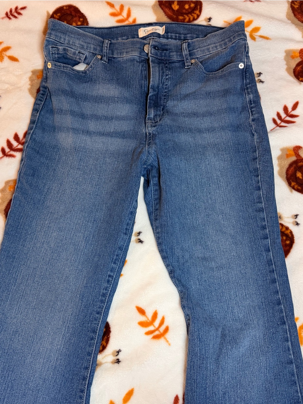 Jessica Simpson Medium Blue Wide-Leg Jeans